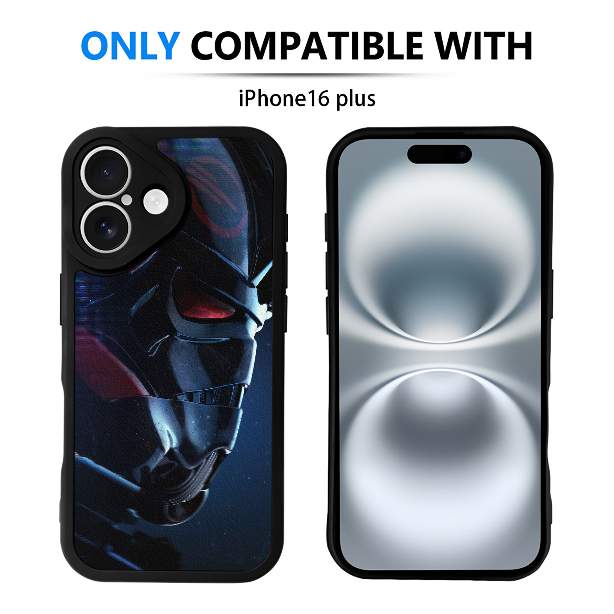 （画像用） スター・ウォーズ Star Wars 【iPhone 16シリーズ対応】シリコンスマホケース（レザー調） 材質：シリコン
